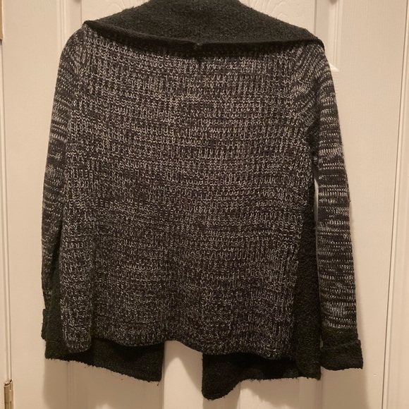 Apt 9 Black Cardigan Sweater Multi-Texture Size PL Excellent Used Condition - Picture 3 of 11